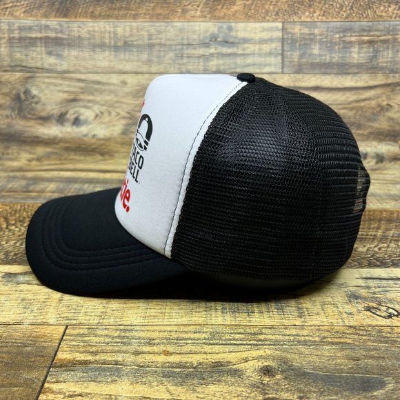 Taco Bell Mens Trucker Hat Black Snapback Tahiti Sweetie Retro Advertisement Cap - Picture 4 of 8
